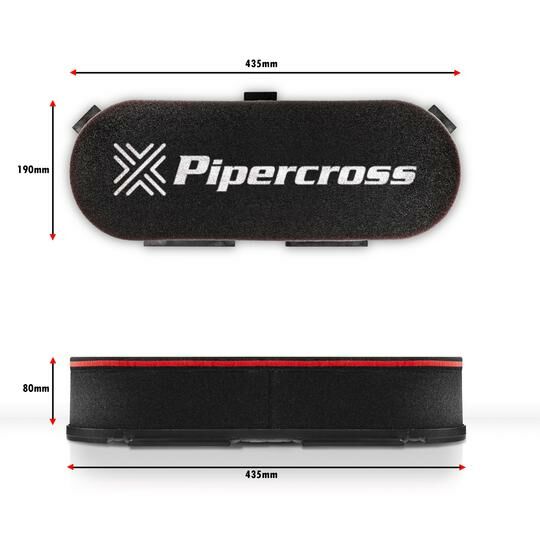 PIPERCROSS - DCOE PX600 LUCHTFILTER - 435X190X80