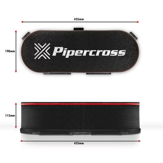 PIPERCROSS - DCOE PX600 LUCHTFILTER - 435X190X115