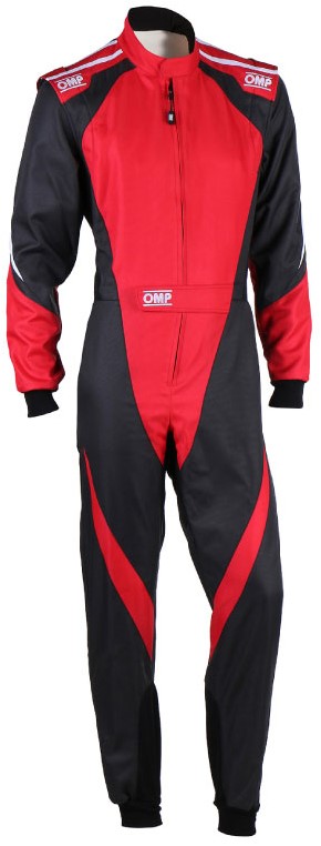 OMP KS-3X KARTING SUIT - FIA 8877-2022 - Black / Red KIDS